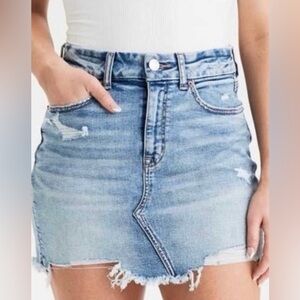 Light Denim Stretchy Skirt